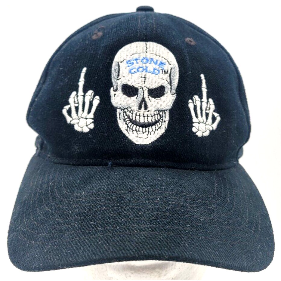 Vintage 1998 WWF Stone Cold Steve Austin Finger Wrestling Snapback Hat Cap