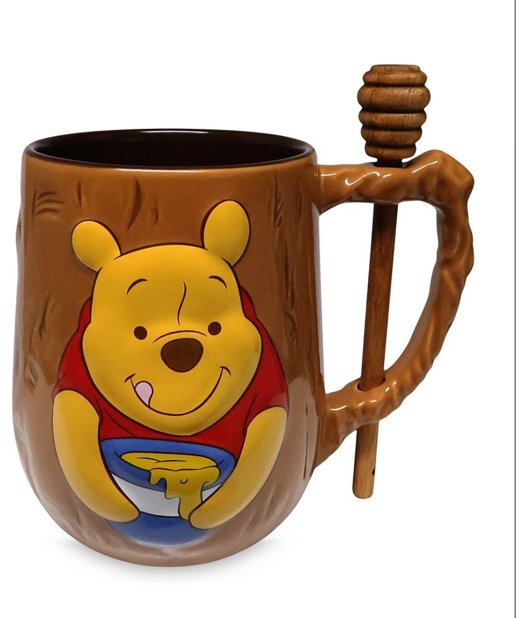 Winnie the Pooh Mug and Honey Dipper Set