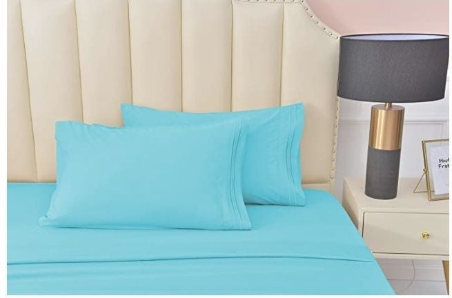 Cool Bamboo King Sheet Set Aqua