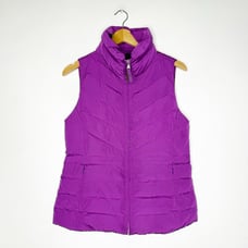 Talbots Women's Purple Puffer Vest Size Small