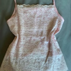 Vintage pink lace cami