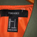 Forever 21 Olive Green and Orange Bomber Jacket Small