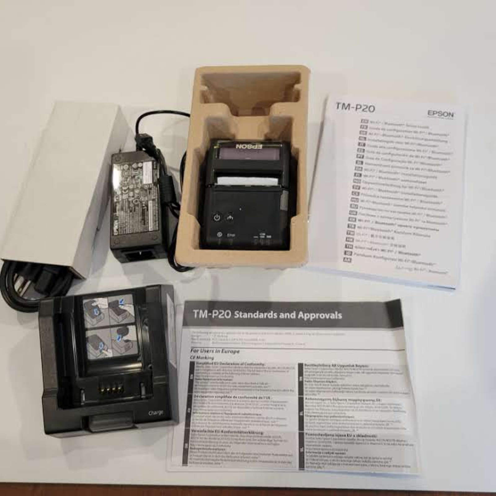 Epson TM-P20-551 Mobile Link Wireless Receipt Printer. UNTESTED