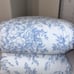 3 PIECES LAURA ASHLEY SHABBY CHIC BLUE DELPHINE FULL/QUEEN COMFORTER SET