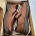 Clarks Men's Donaway Step Loafer, Dark Tan Leather, 8.5 Wide