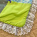 Quilted Square Patch Quilt Tie Brightly Colored 42 x 37 inches