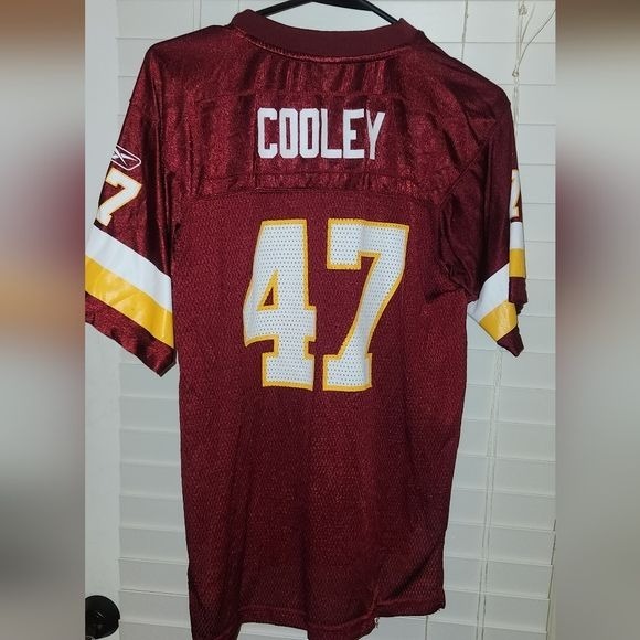 reebok WASHINGTON REDSKINS COOLEY #47 youth boys jersey LARGE 14/16