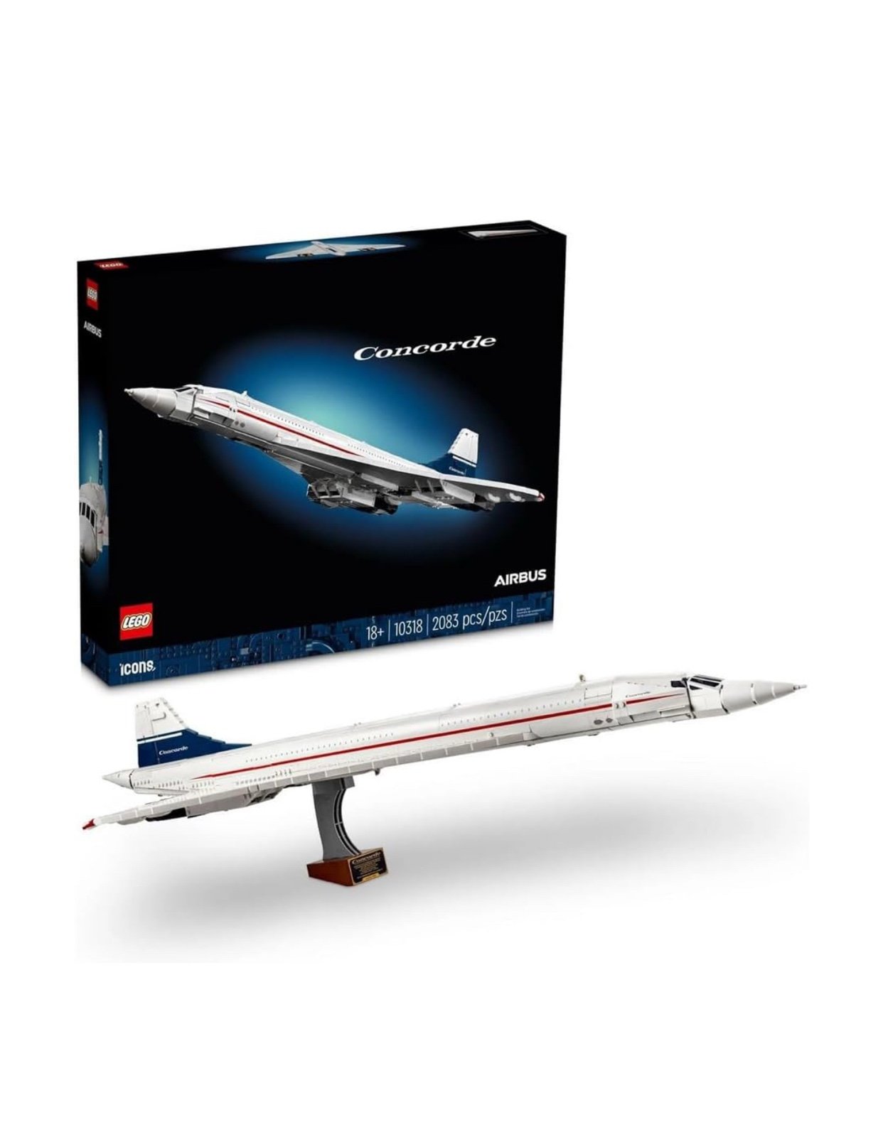 LEGO Icons Concorde Aircraft 2083 Pieces Building Kit (K2)