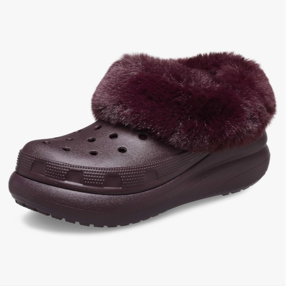 CROCS Furever Crush Clogs in Red Cherry