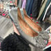 Y2K Silver and grey flats