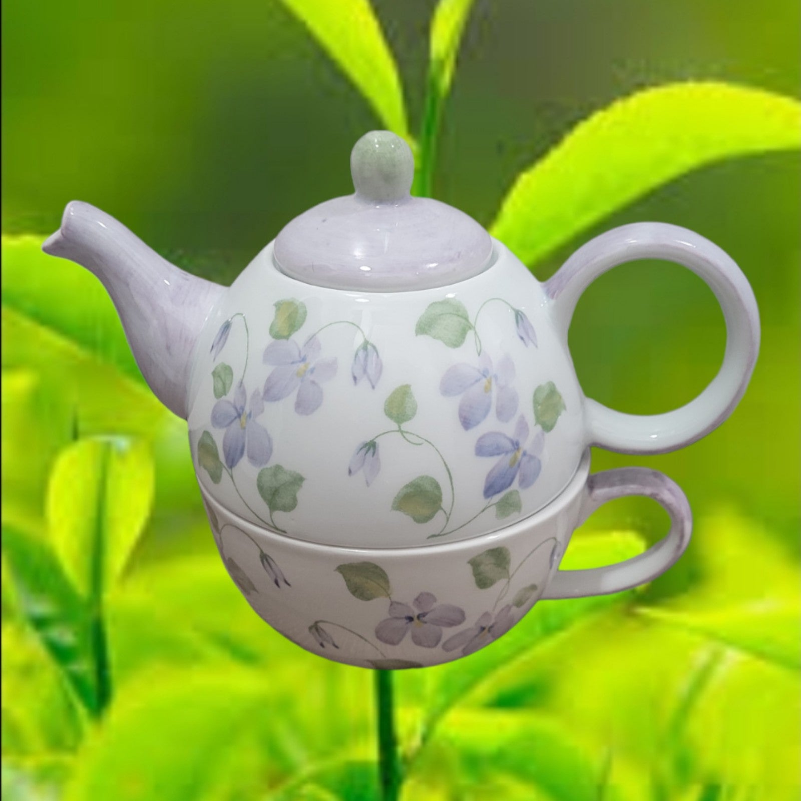 Vintage Stackable 3 pc Tea Set