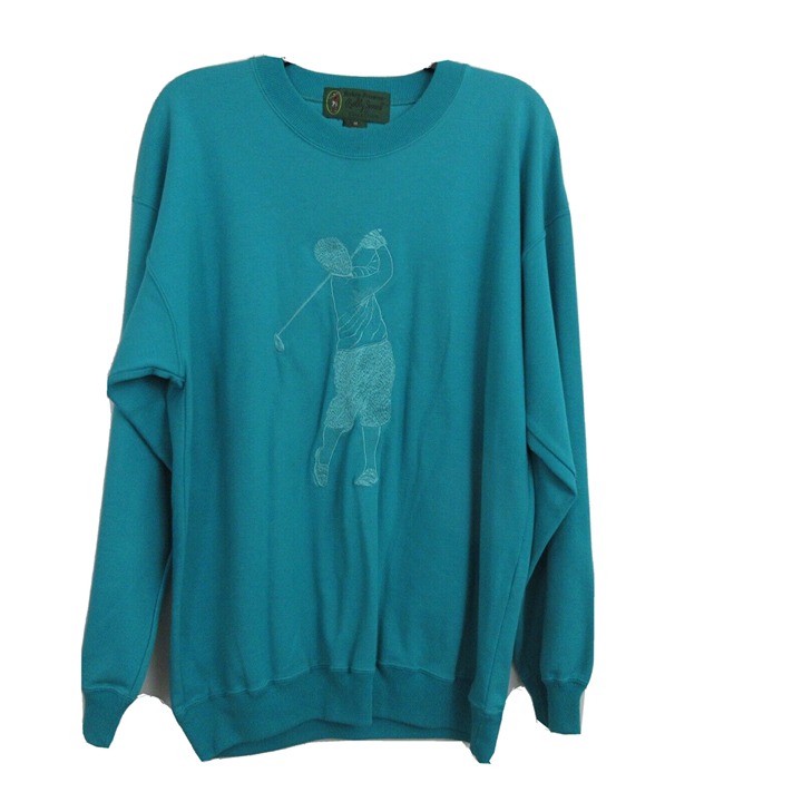 VTG Hickey Freeman Bobby Jones Collection Sweatshirt Blue Size Medium Crewneck