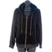 vtg y2k Juicy Couture velour zip hoodie track jacket black