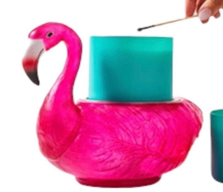 Bath and Body Works Flamingo candle holder