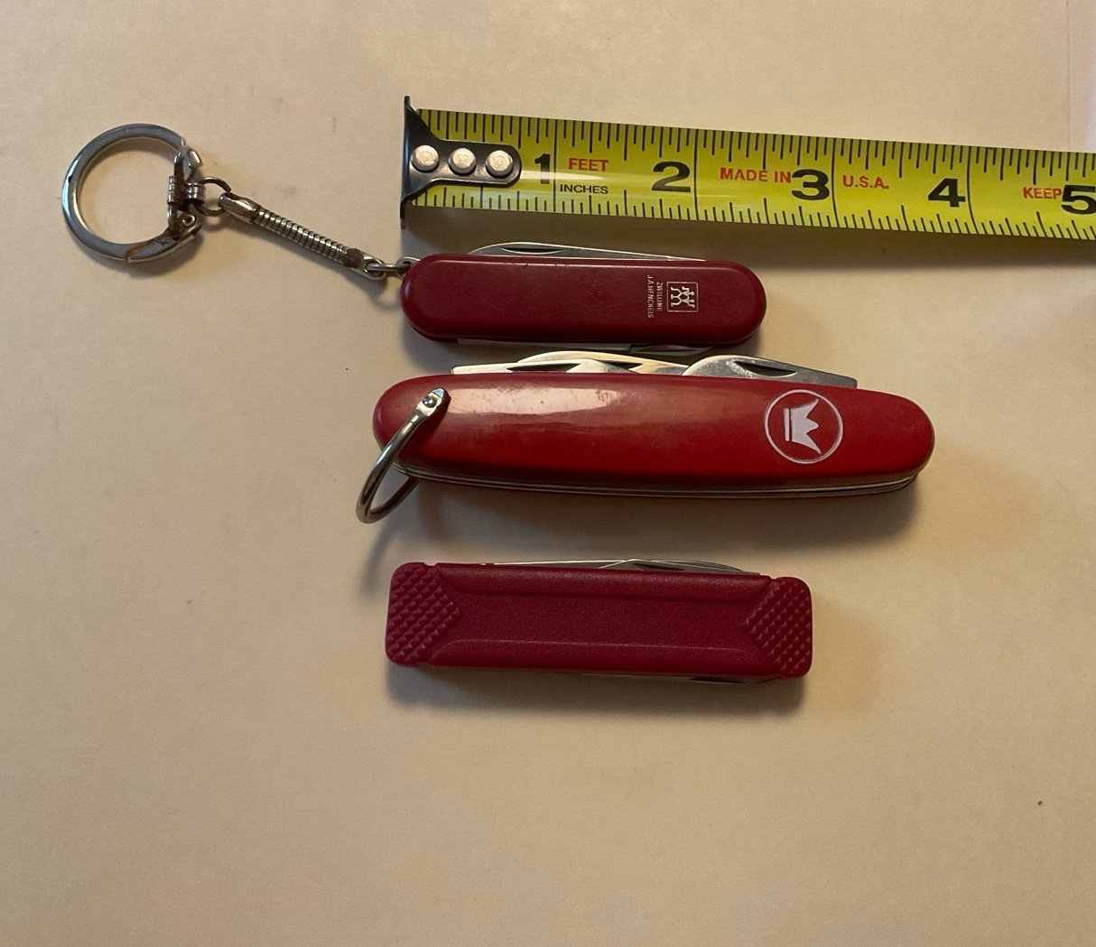 Set of 3 Camping Knives, Henckles, Imperial & Inox