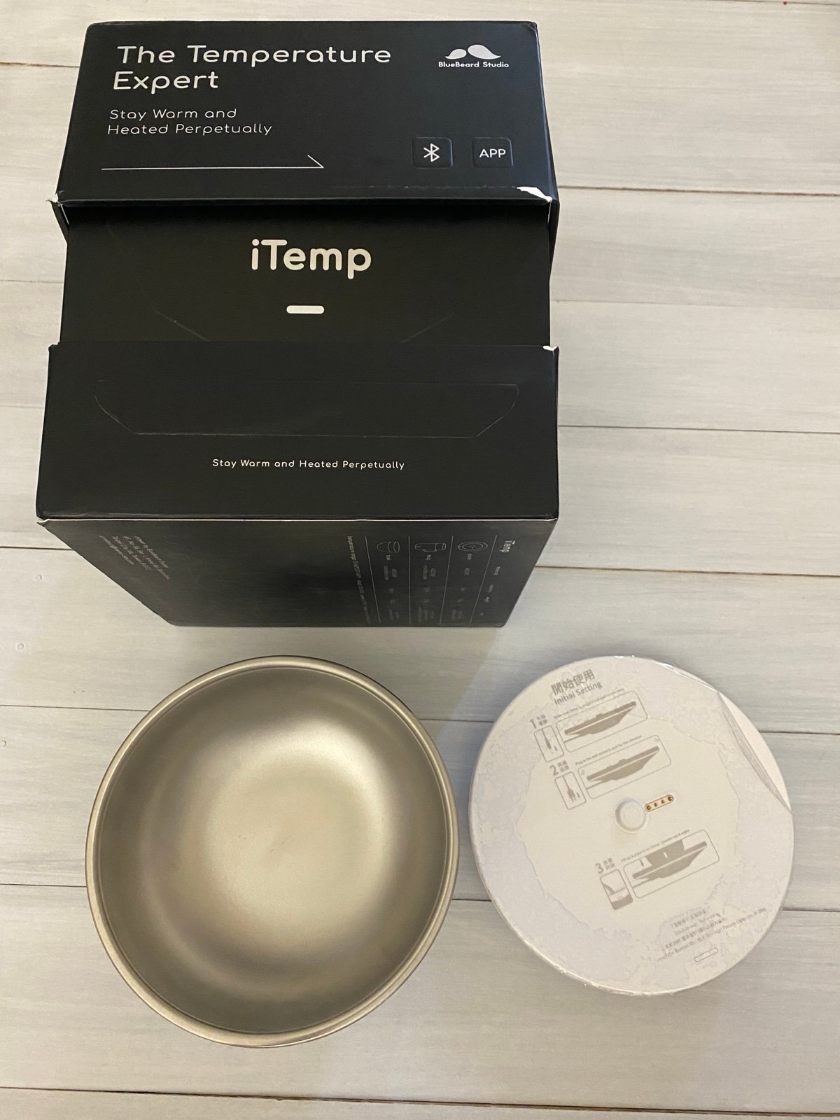 Temperature Heat Regulating Smart Bowl iTemp, stainless steel