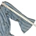 WALTER BAKER Milan Jumpsuit sz XL Blue w/White Stripe Crop Wide Leg W2664
