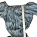 WALTER BAKER Milan Jumpsuit sz XL Blue w/White Stripe Crop Wide Leg W2664