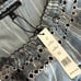 WALTER BAKER Milan Jumpsuit sz XL Blue w/White Stripe Crop Wide Leg W2664