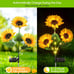 Solar Lights Outdoor Garden Decor Upgraded 3 Pack Solar Garden Lights
