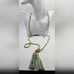 Mint Indian tassel necklace statement jewelry