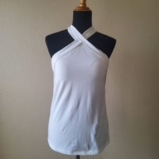 Soft Surroundings Halter Tank Top XS White New
