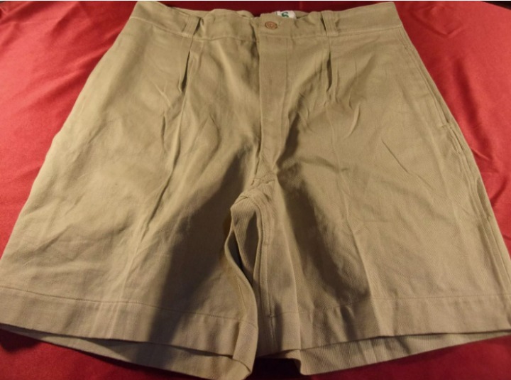 36x7.5 NEW 1962 DEADSTOCK DUPONT ANNOEULLIN FRENCH MILITARY CHINO M52 SHORTS