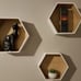 Set of 3 – White Shelf Hexagon