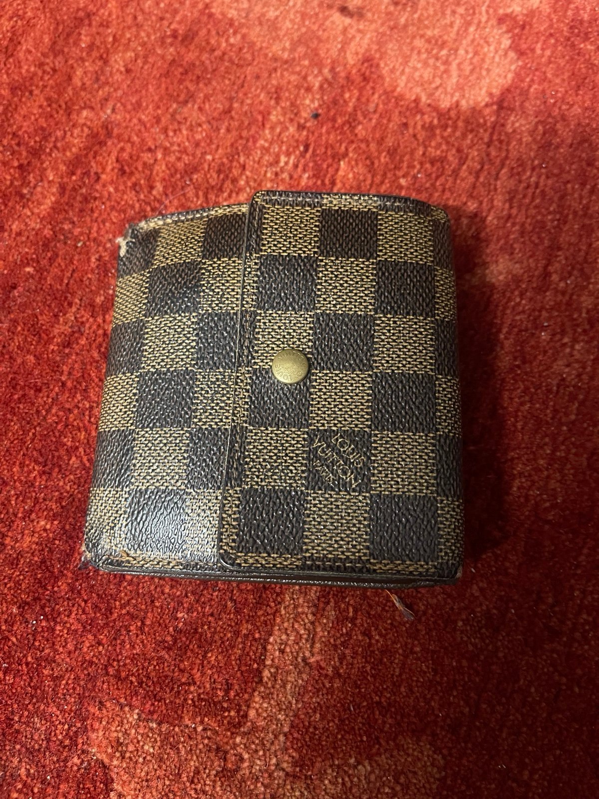 Louis Vuitton Wallet Leather Brown Authentic.