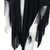 Sideffects Womens One Size Poncho Scarf Sweater Top Black Fringe Vintage