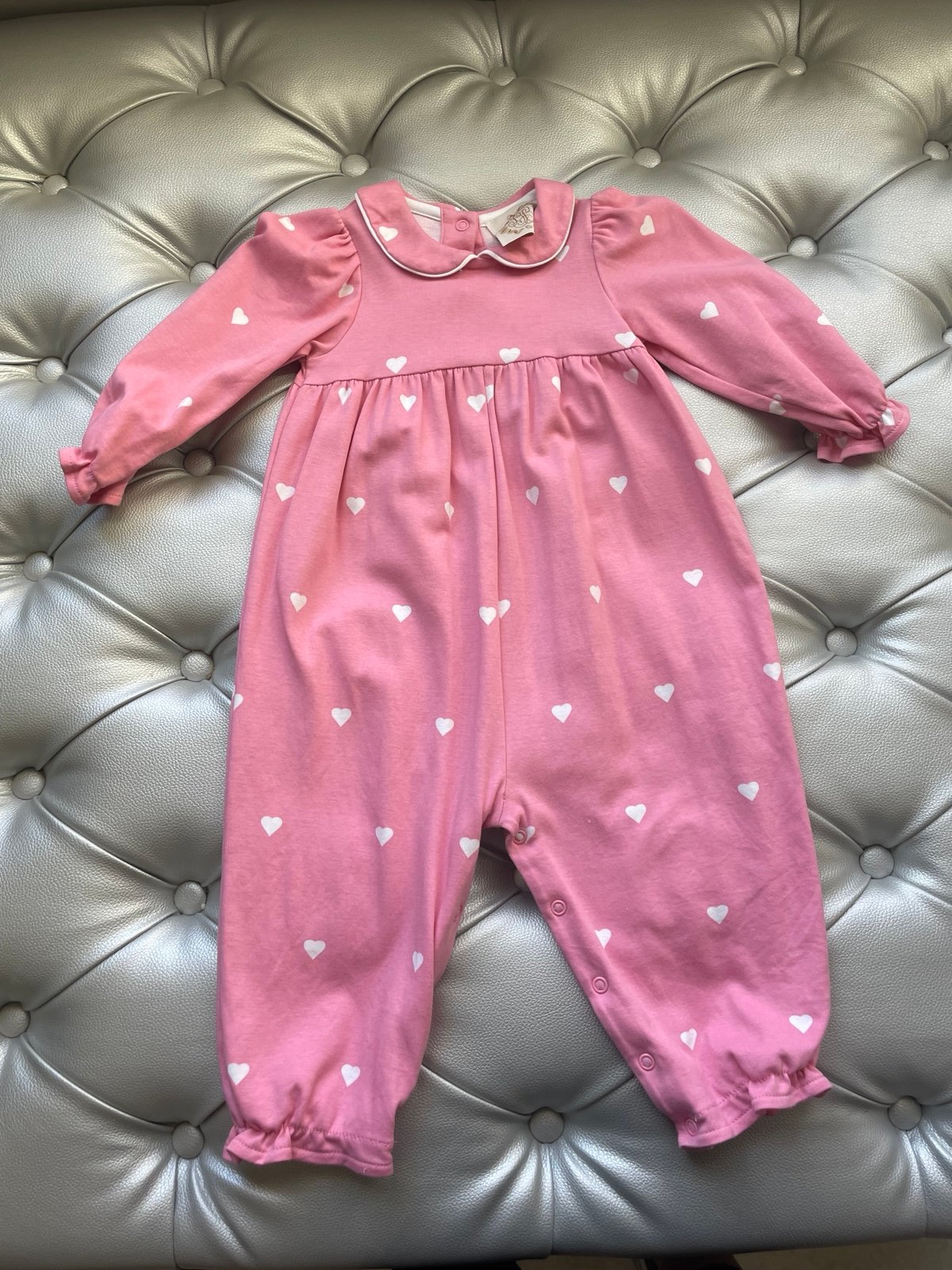 The Beaufort Bonnet Company Britt Romper in Heart Eyes
