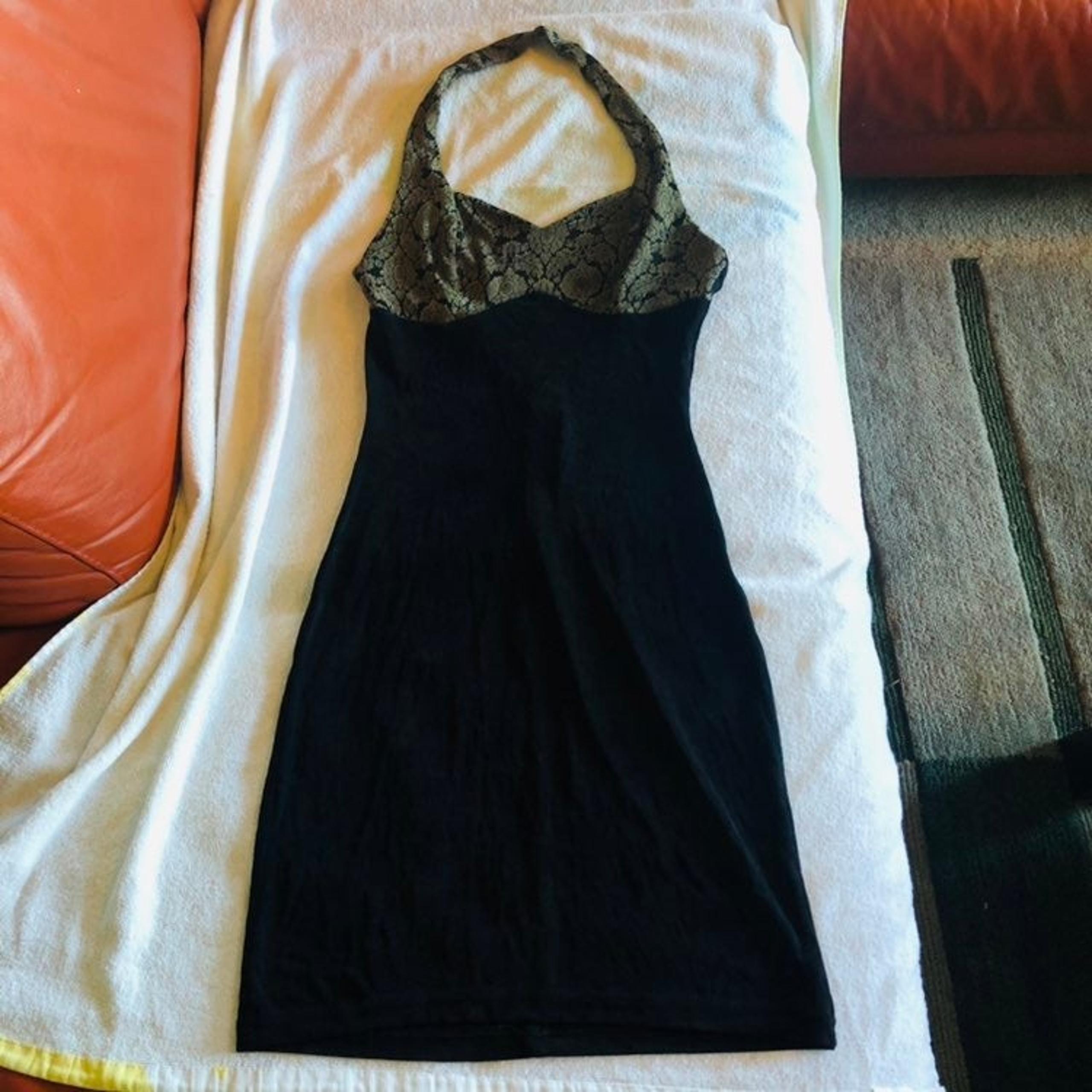 Backless halter mini dress size medium