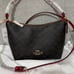 Coach Zip Top Shoulder Bag In Signature Canvas