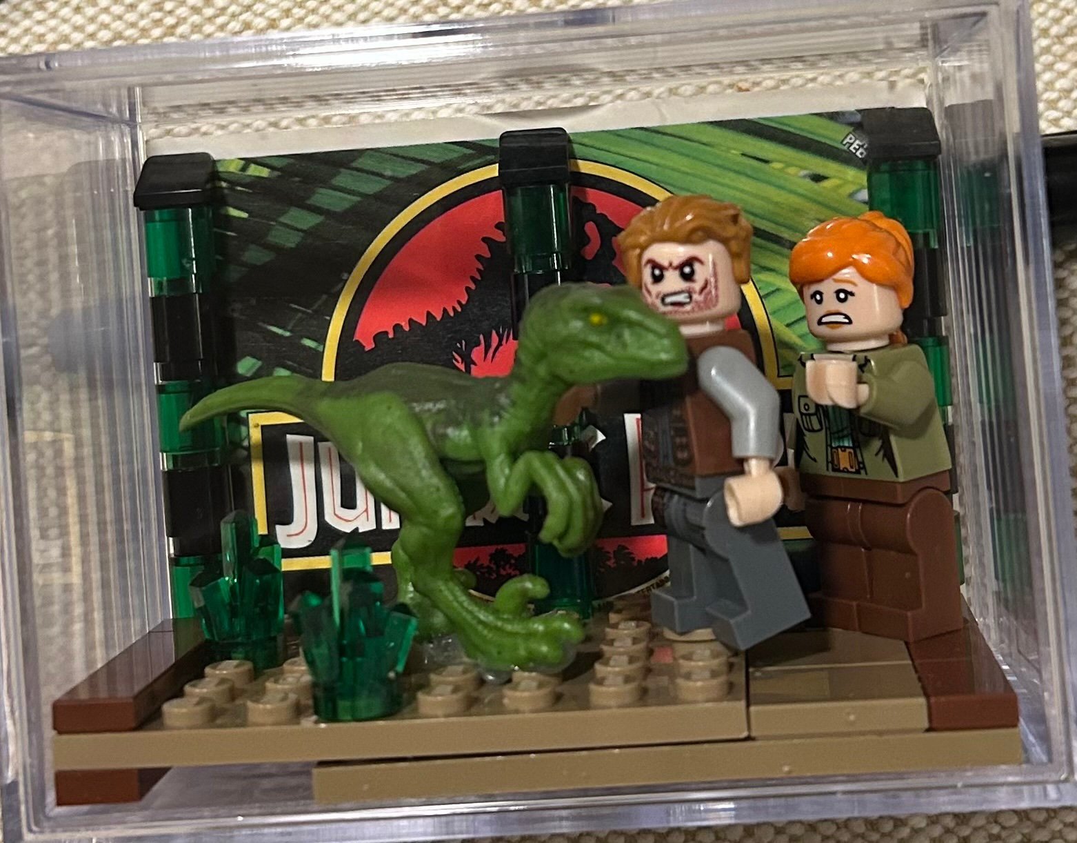 Jurrasic Park Minifigure Display Box