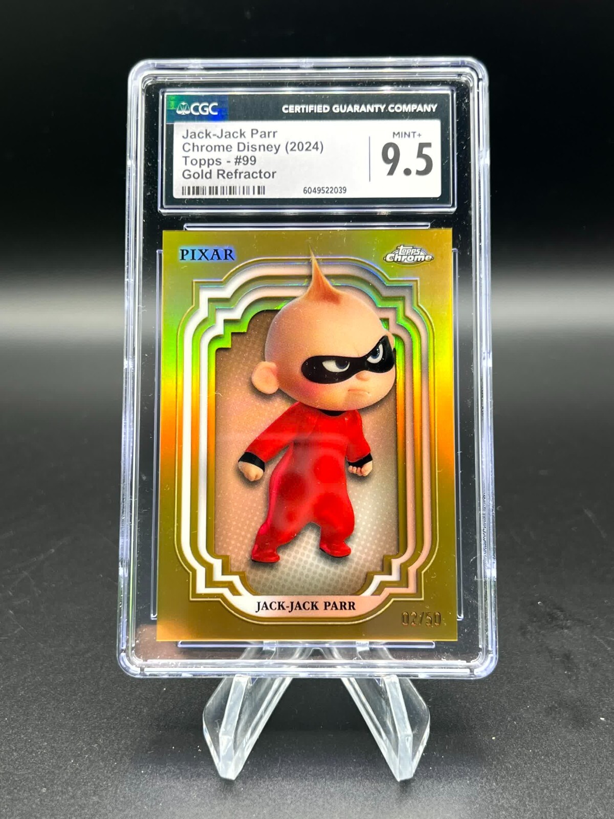 Jack-Jack 2024 Topps Chrome Disney Gold Refractor #/50 CGC 9.5 The Incredibles