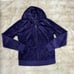 New York and Company dark purple velour track suit with hoodie and sweatpants