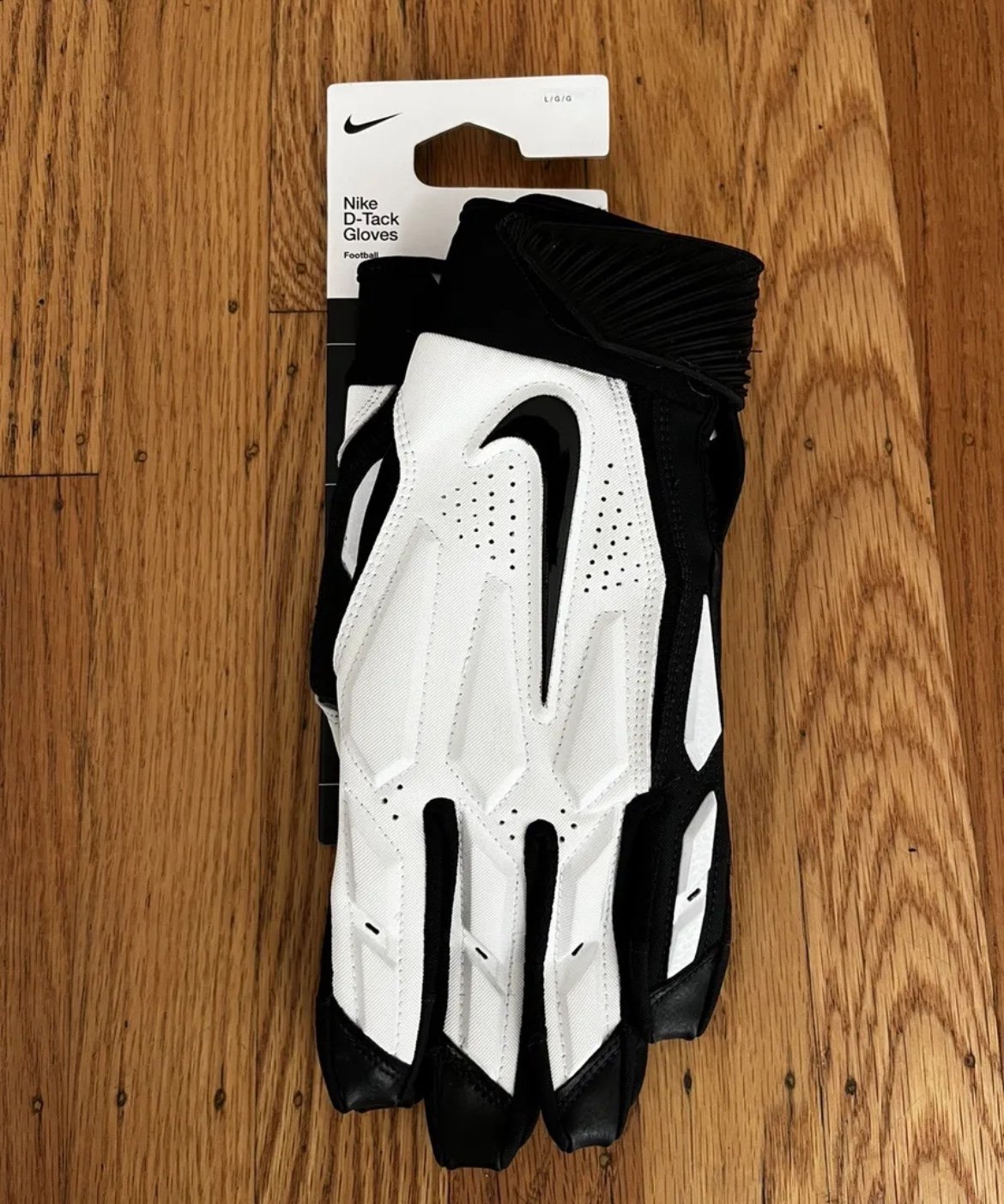 Nike D-Tack Padded Lineman Football Gloves