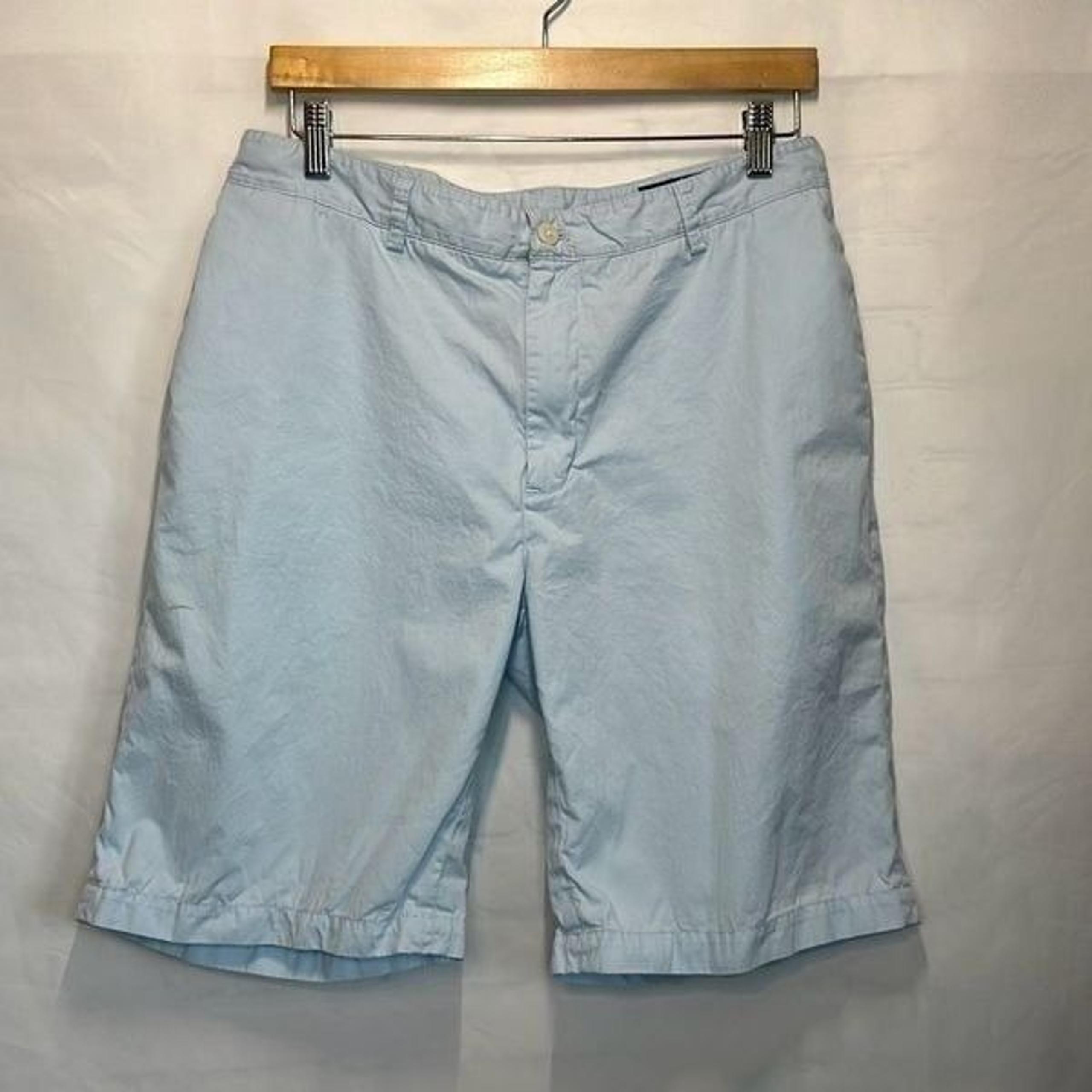 Mens Baby Blue Club Short Golf Bermuda size 34 Cotton Twill - vineyard vines