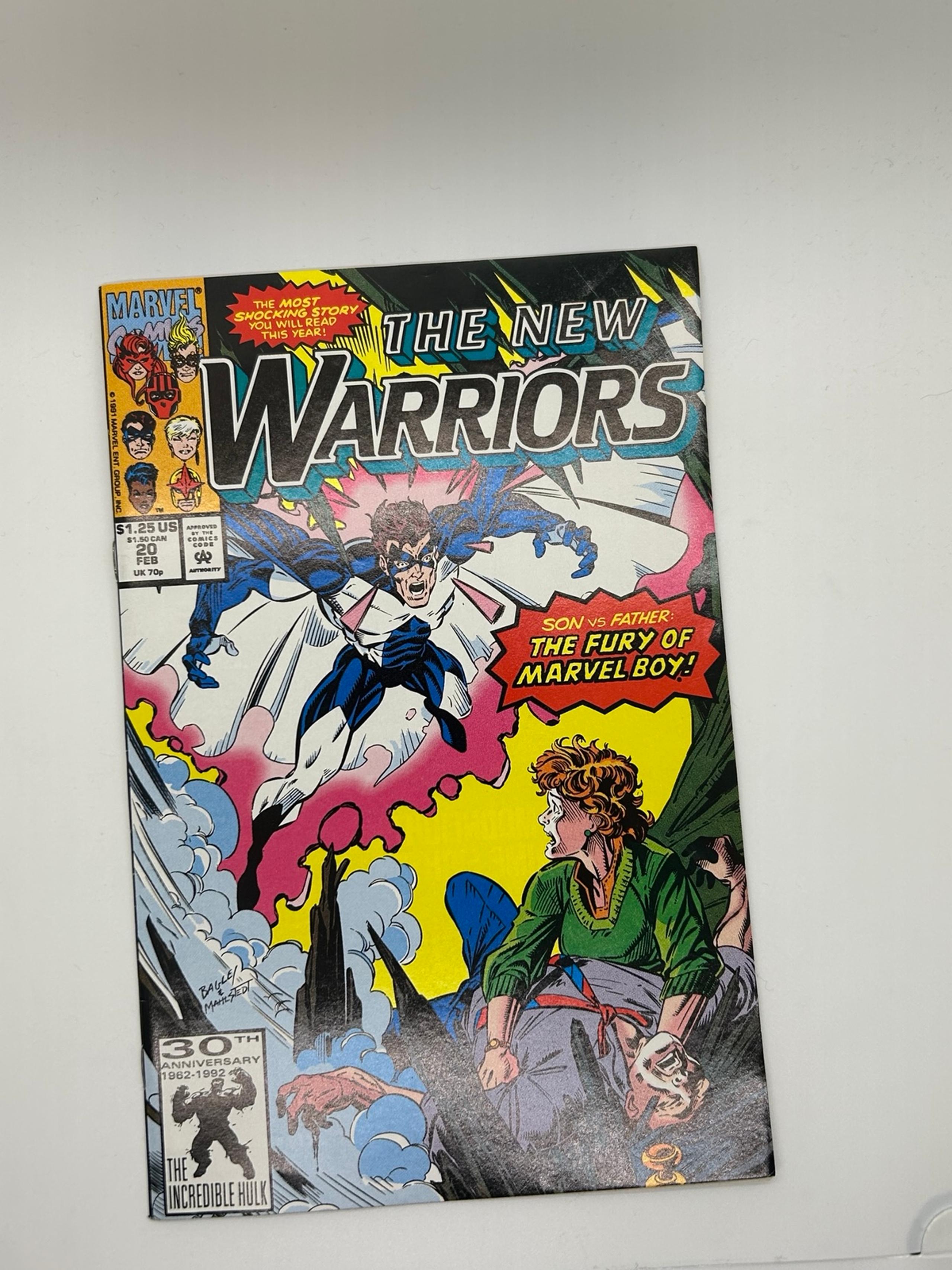 The New Warriors Issue #20 Comic Book. Marvel 1992