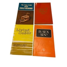 Lot Of 4 Vintage Paperback Books Living Sober Game To Believe Religion