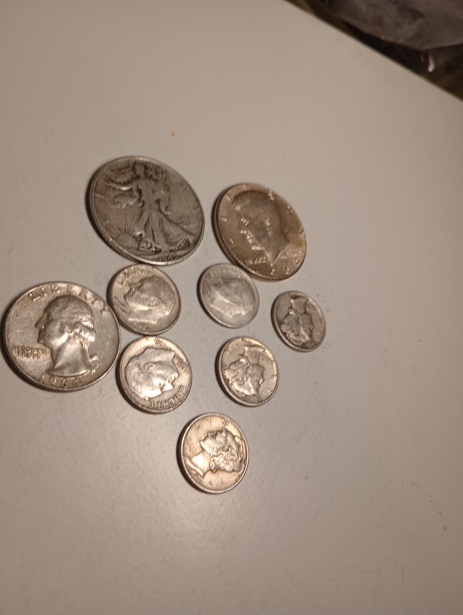 Silver 90% of vintage coins nice little collection