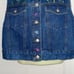 Vintage 80s/90s Crazy Horse blue denim floral embroidered vest