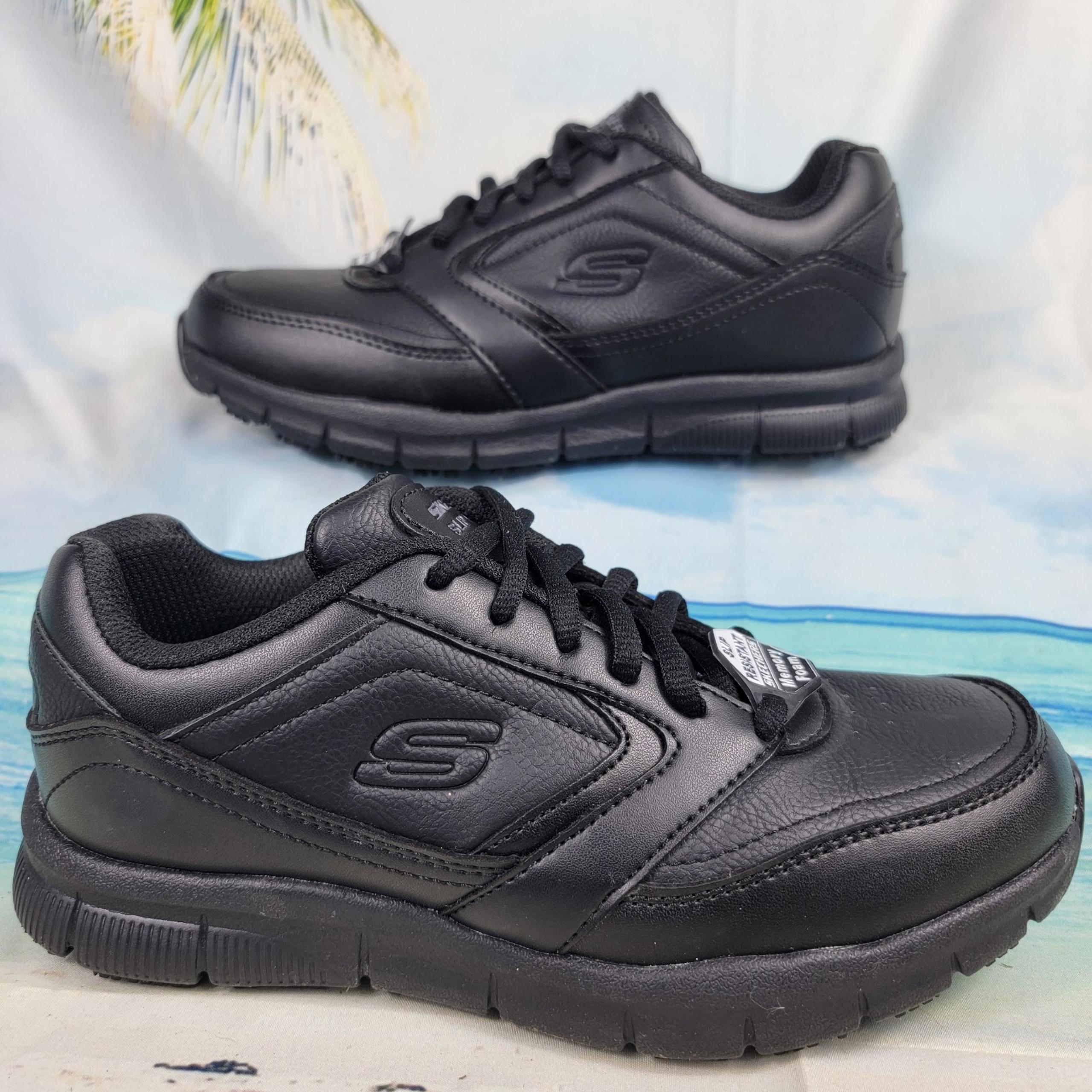 Skechers No Slip Safety Work Shoes Womens 6