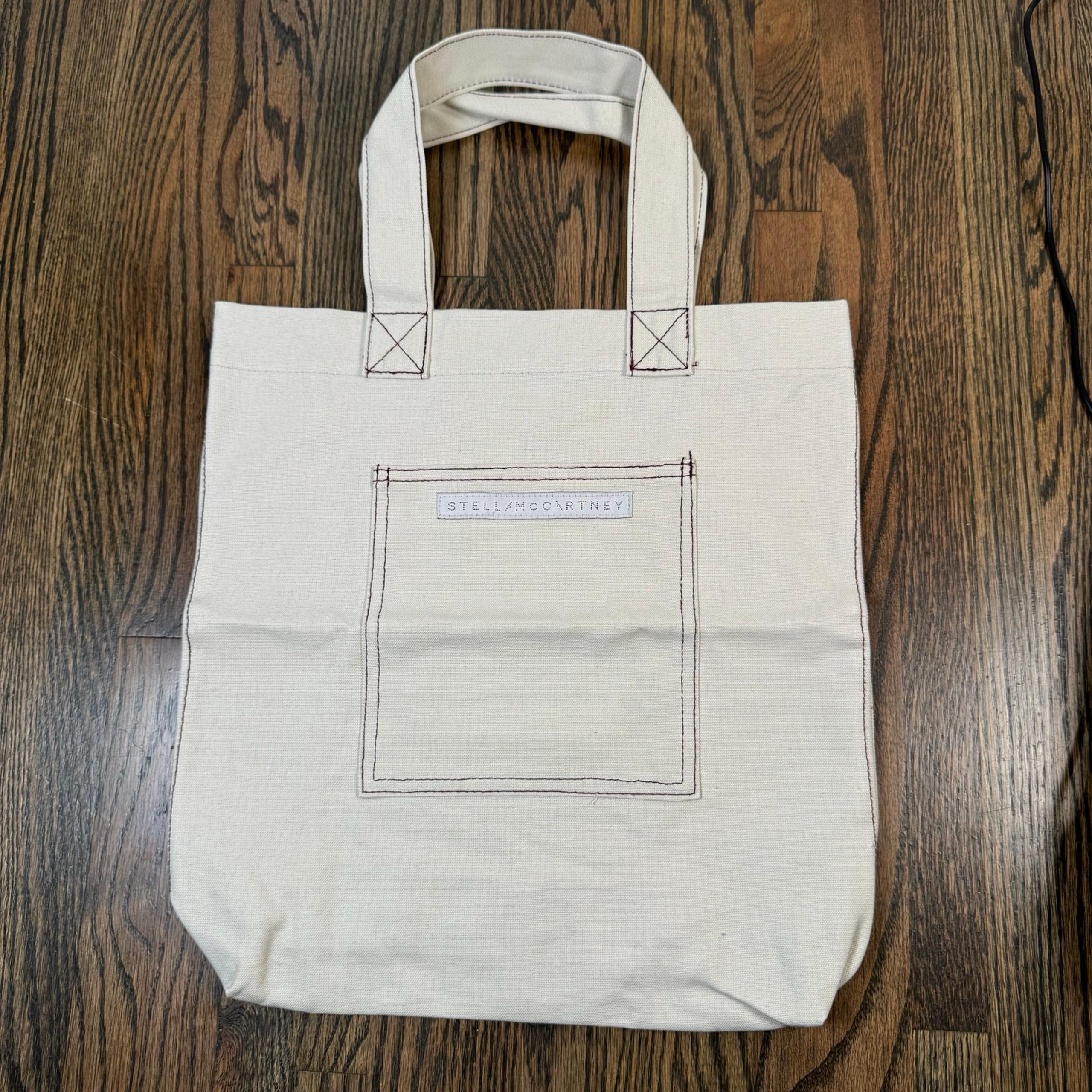 Stella McCartney organic cotton canvas shopping tote NEW