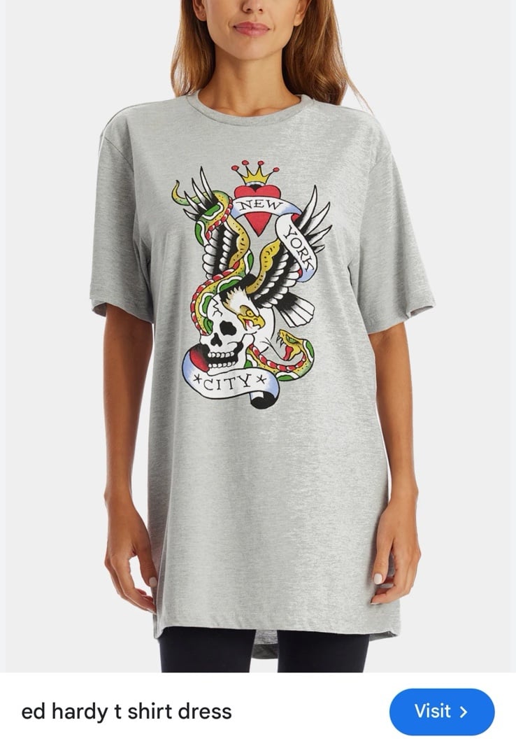 Ed hardy t shirt dress