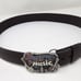 Vintage 1982 Country Music Great American Buckle Co & Brown Leather Belt 38in