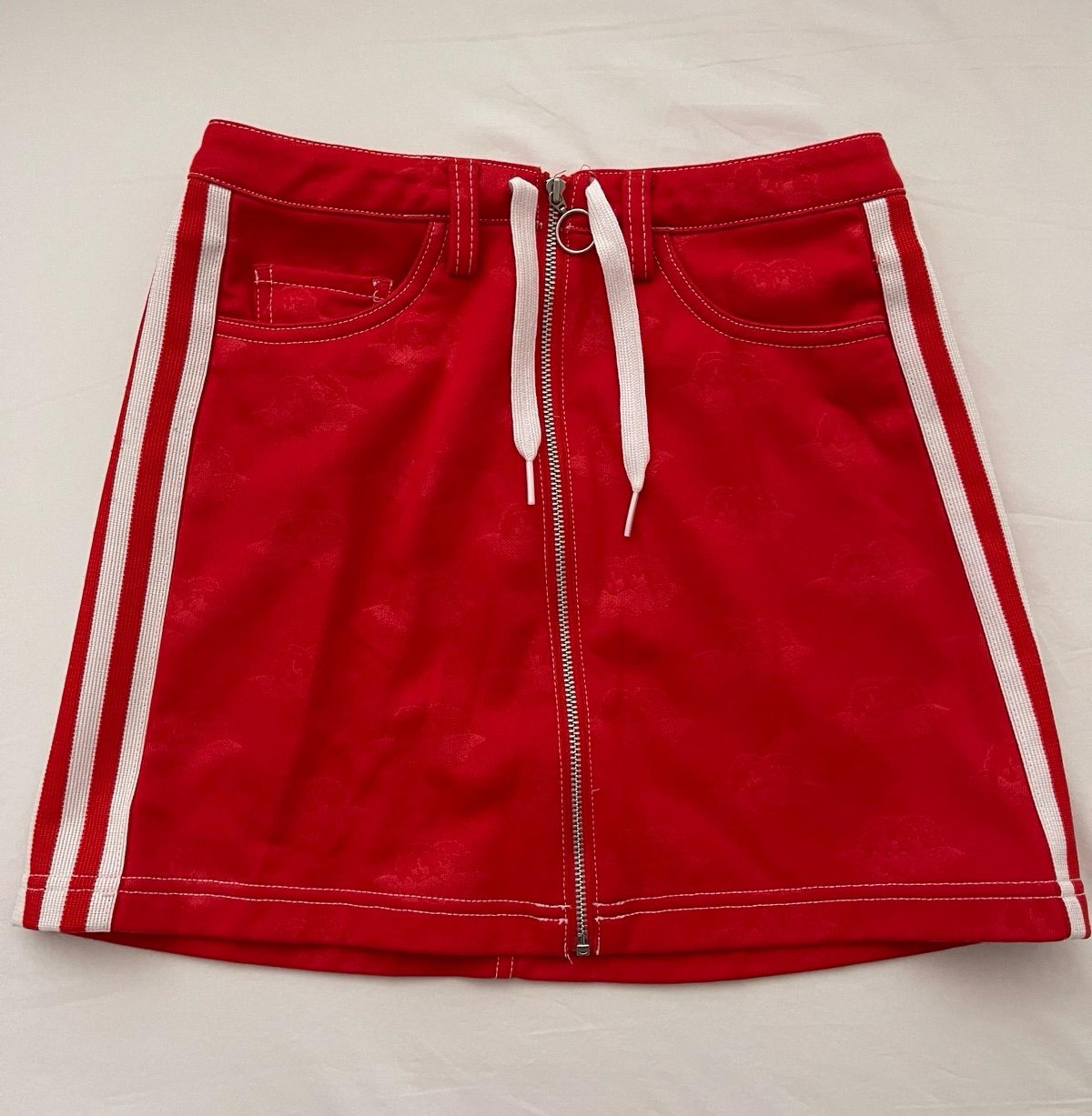 Adidas x Fiorucci Red Mini Skirt