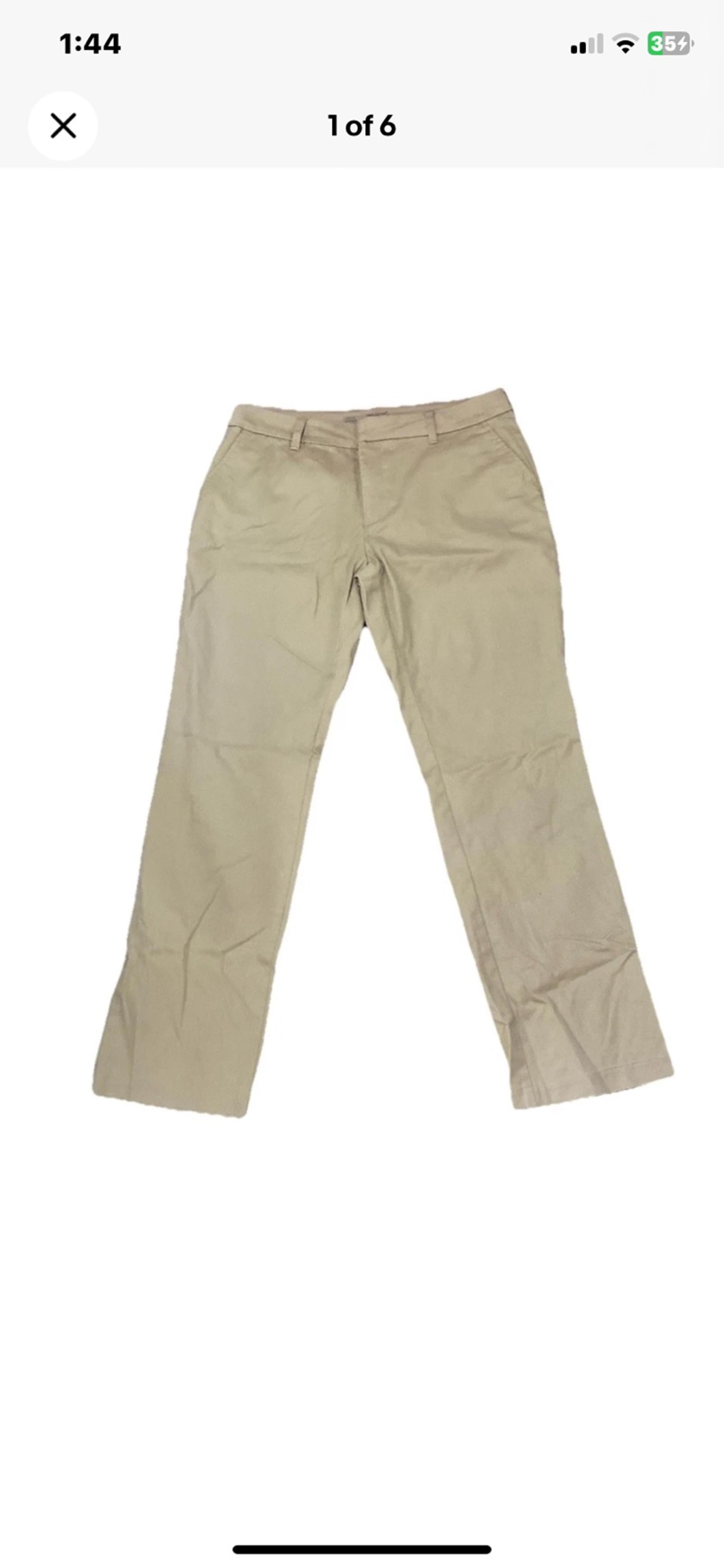 Genuine Dickies Perfectly Slimming Khaki Pants Size 14 Regular(36W/32 Inseam)