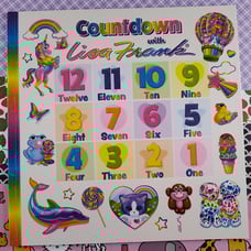 2020 Lisa Frank Inc. Countdown with Lisa Frank Sparkly Oversized Softcover