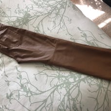 Leather womens pants
